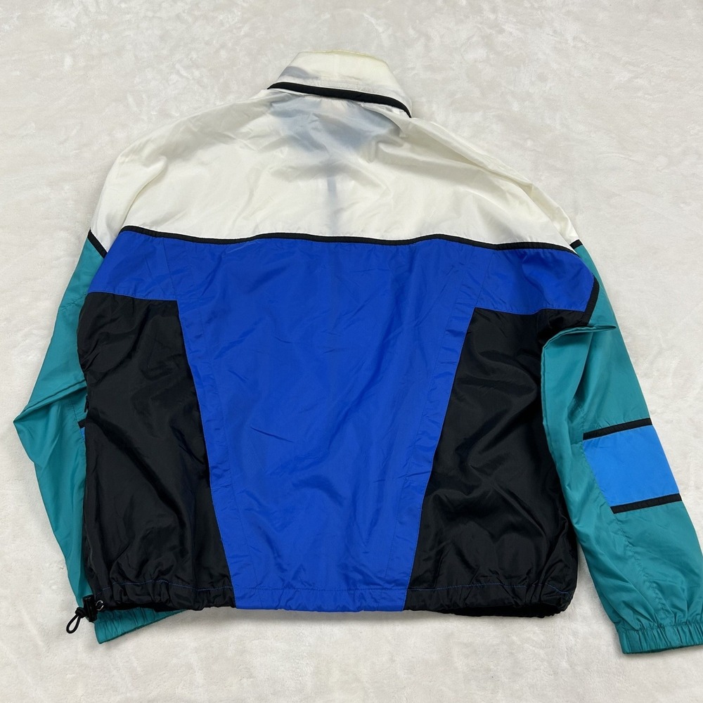 Nike Windbreaker Jacket Mens M Multi Colorblock Vintage 90s Full Zip Nylon - Picture 6 of 8